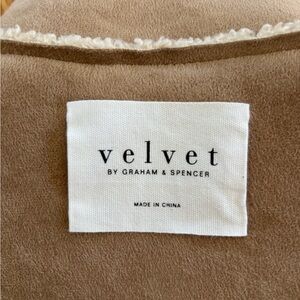 VElVET brand  Tan Shearling Jacket- brand new never worn